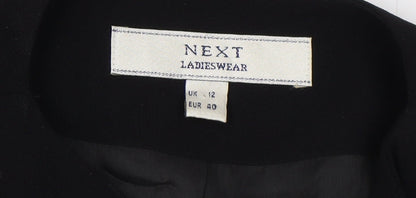 Next Women's Black Double-Breasted Suit Jacket Size 12