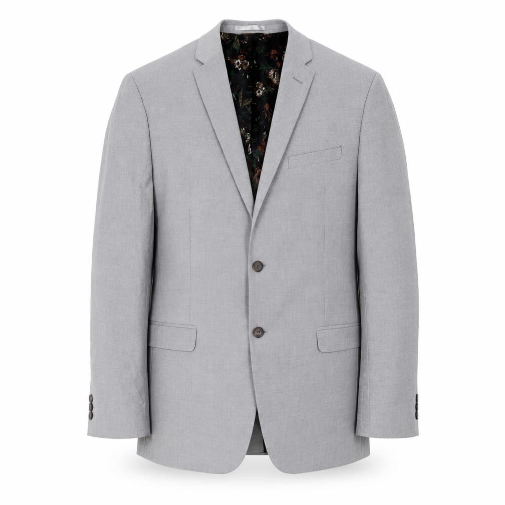 Limehaus Men's Grey Regular Fit Blazer, Size 44R