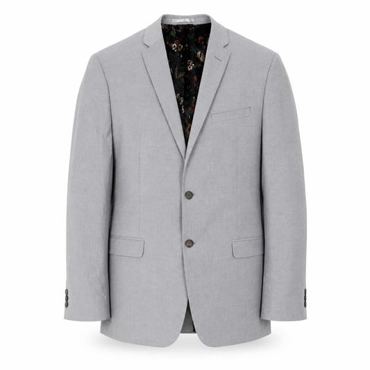 Limehaus Men's Grey Regular Fit Blazer, Size 44R