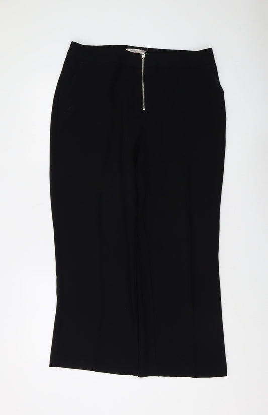 Marks and Spencer Women's Black Straight Trousers Size 14