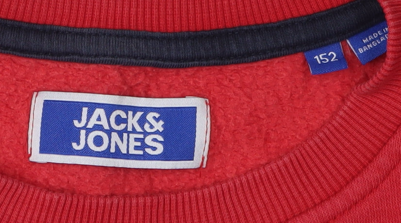 Jack & Jones Boys Red Pullover Sweatshirt, 11-12 Years