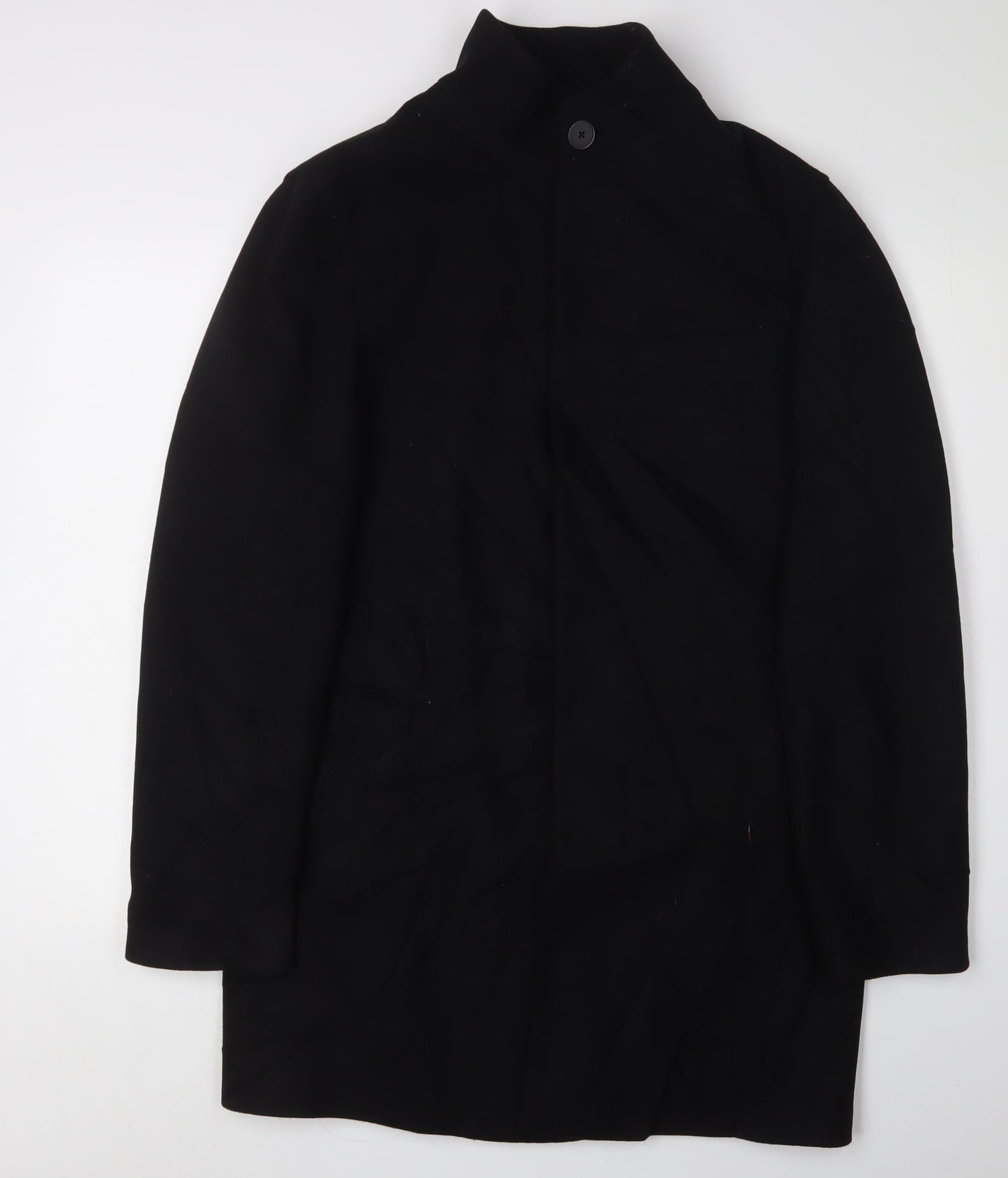 Marks and Spencer Men's Black Overcoat Size S
