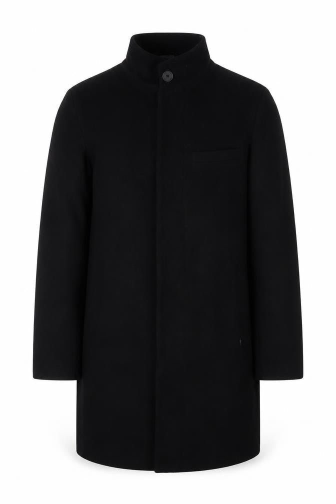 Marks & Spencer Men's Black Overcoat Size S