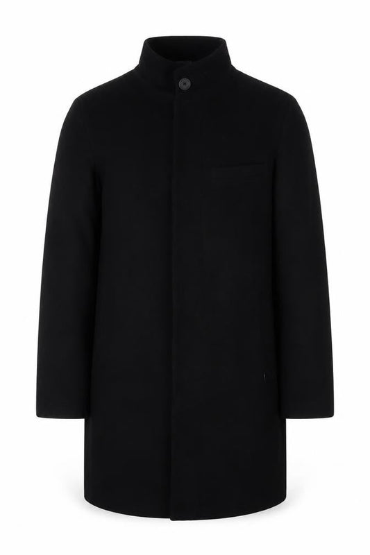 Marks & Spencer Men's Black Overcoat Size S