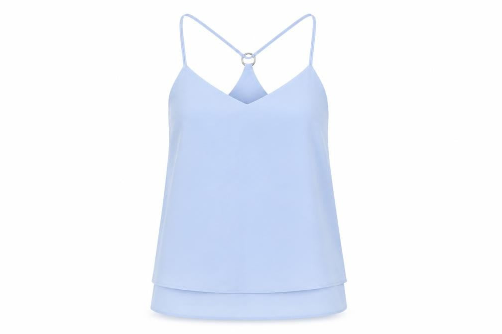 New Look Women's Blue Camisole Tank Top, Size 8