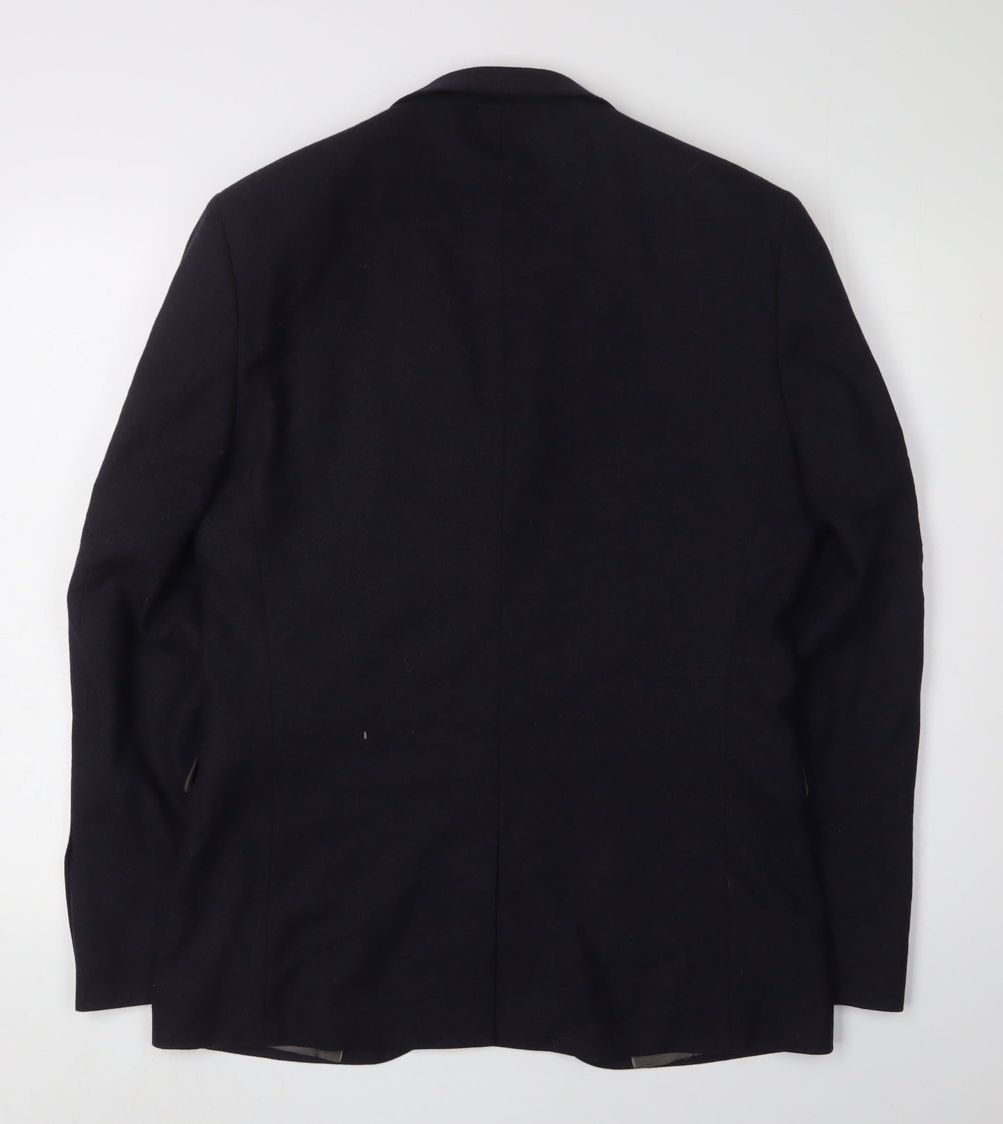 Next Men's Blue Wool Blazer - 40R, Formal, Business