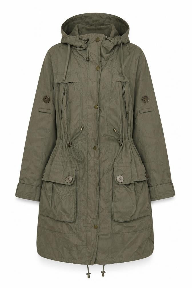 Marks & Spencer Women's Green Parka Jacket Size 8
