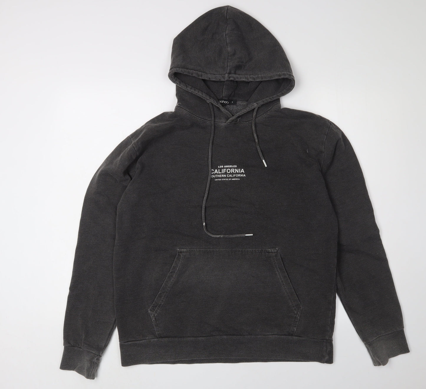 Boohoo Men’s Black Pullover Hoodie Size S