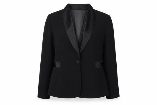 J Studio Women's Black Blazer Shawl Lapel Size 14