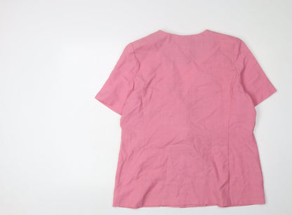 GTC Collection Women's Pink Double-Breasted Jacket