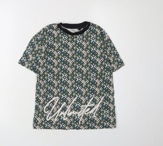 Next Boys Geometric Multicoloured T-Shirt Size 128