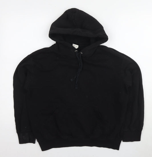 H&M Unisex Black Pullover Hoodie XS