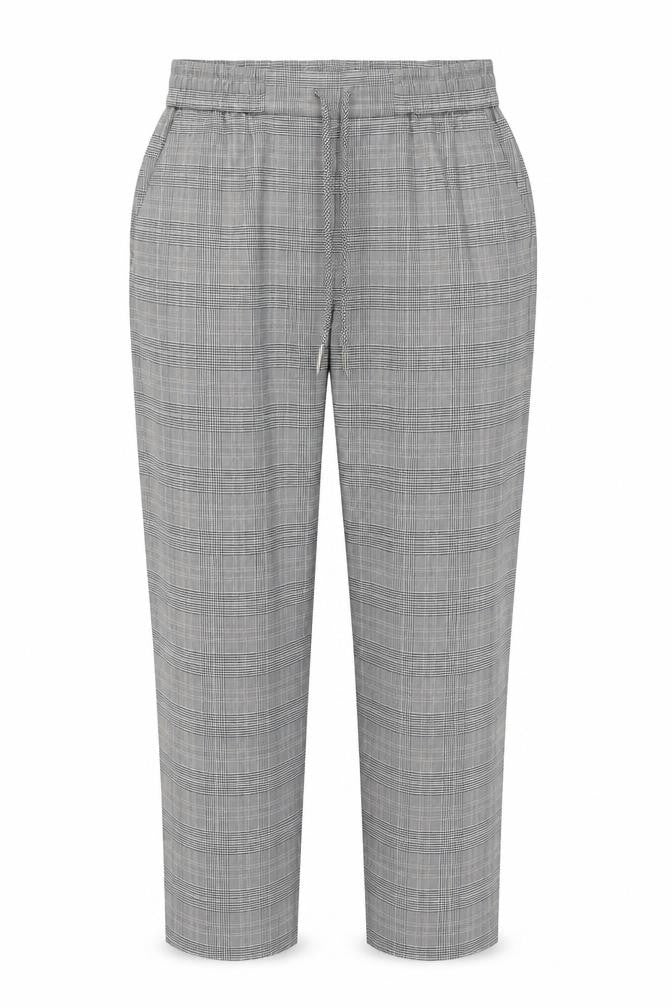 Ellanne Rose Women's Cropped Black Check Trousers M