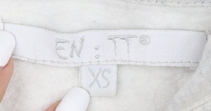 EN:TT Womens Grey Pullover Hoodie XS