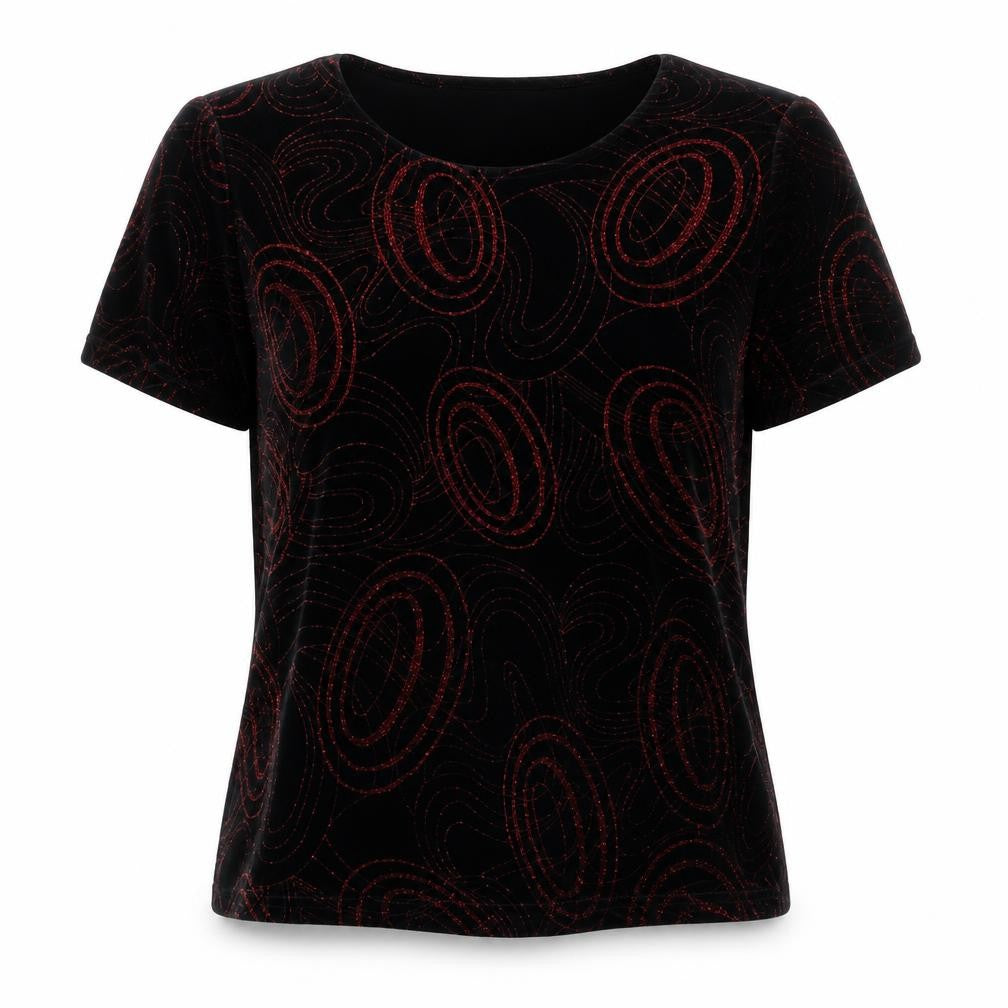 BM Women's Black Glitter T-Shirt Size 14