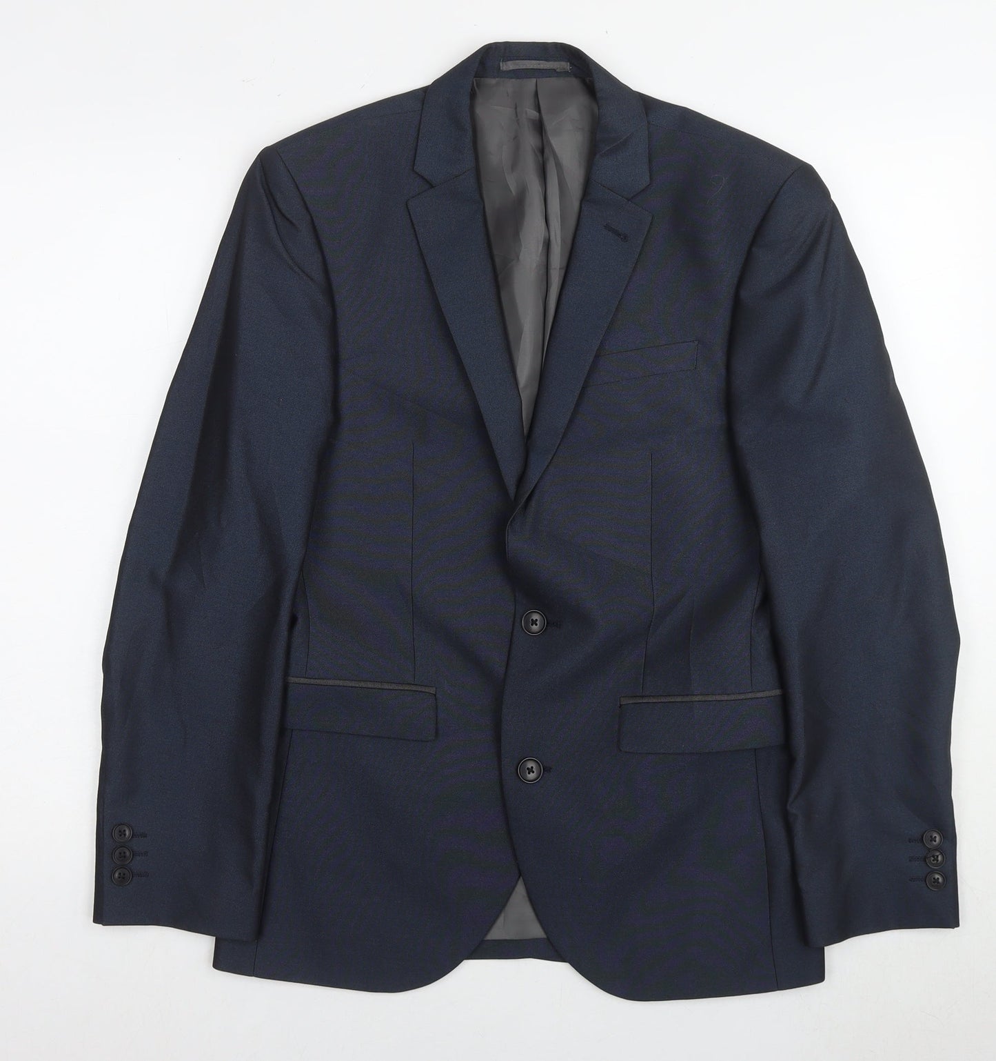 Next Men's Blue Slim Fit Blazer, Size 36S, Business