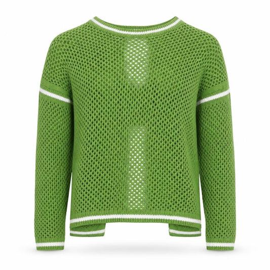 Next Women's Green Open-Knit Cardigan Size 8