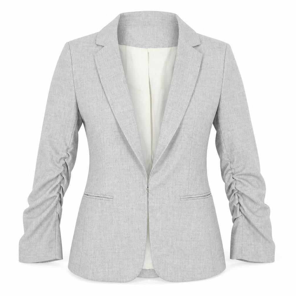 H&M Women's Grey Blazer, Size 4, Classic Business Style
