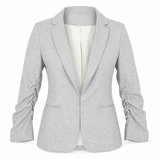 H&M Women's Grey Blazer, Size 4, Classic Business Style