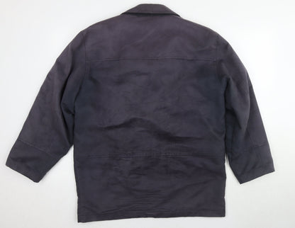 Francetta Men's Blue Mid-Length Jacket - Size 38
