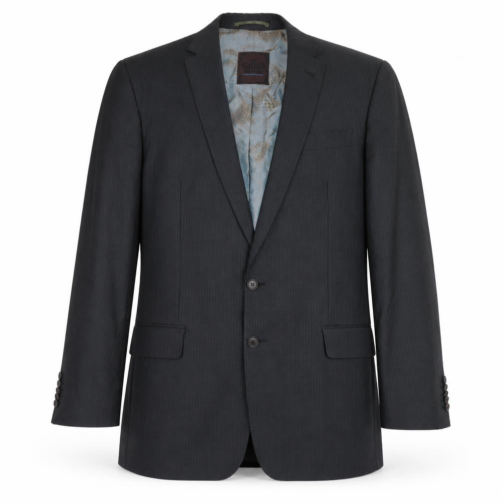 benJamin Brown Men's Black Blazer 42 Long Formal