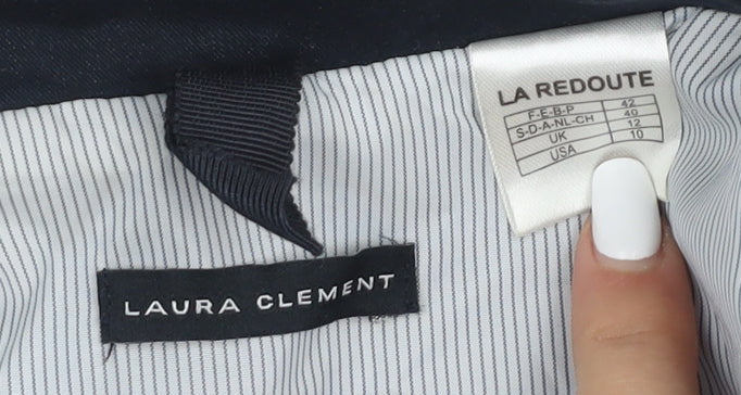 Laura Clement Women's Black Blazer UK 12 Lined