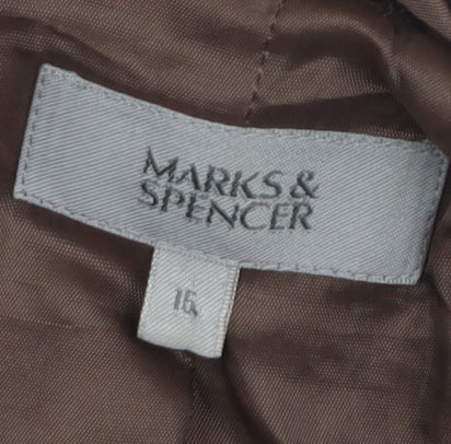 Marks and Spencer Women Brown Jacket Size 16