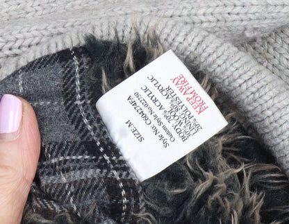 Asylum Men's Grey Hooded Jacket Size M Regular Fit