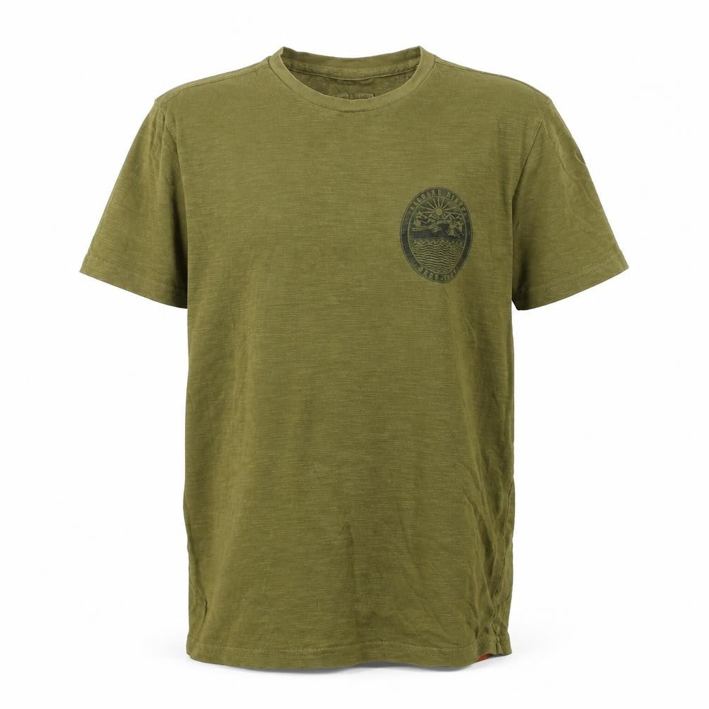 FatFace Men’s Green T-Shirt, Small, Crew Neck