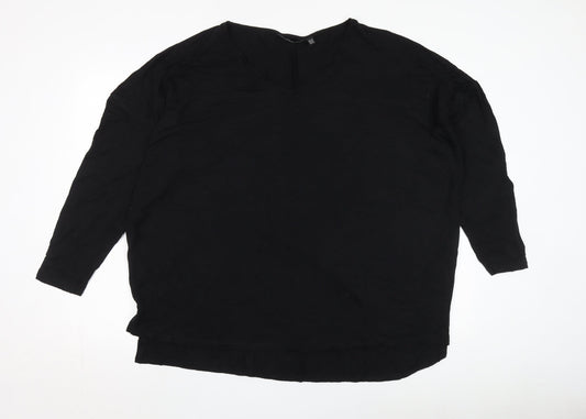 Friends Like These Black V-Neck T-Shirt, Size 18, Women’s
