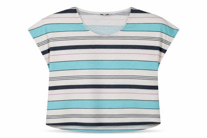 Dash Women's Multicoloured Striped T-Shirt Size 22