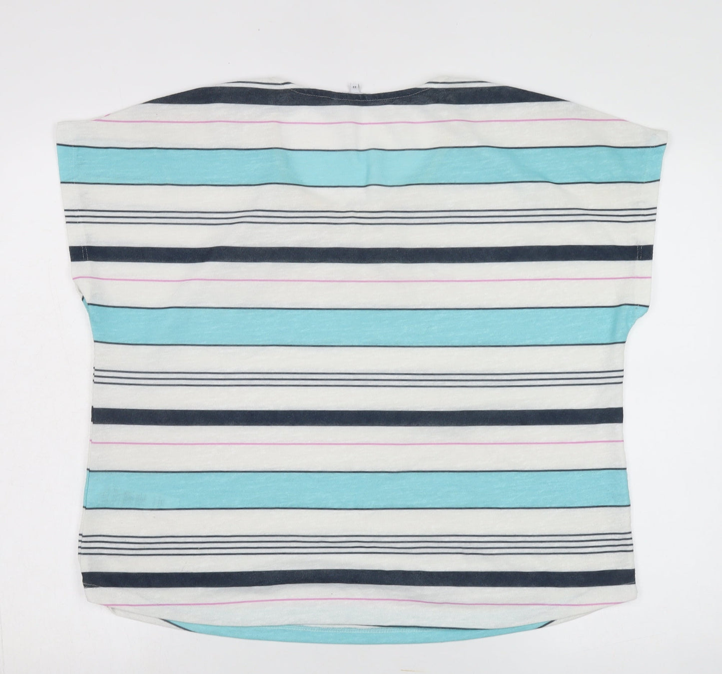 Dash Women's Multicoloured Striped T-Shirt Size 22