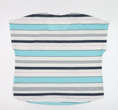 Dash Women's Multicoloured Striped T-Shirt Size 22
