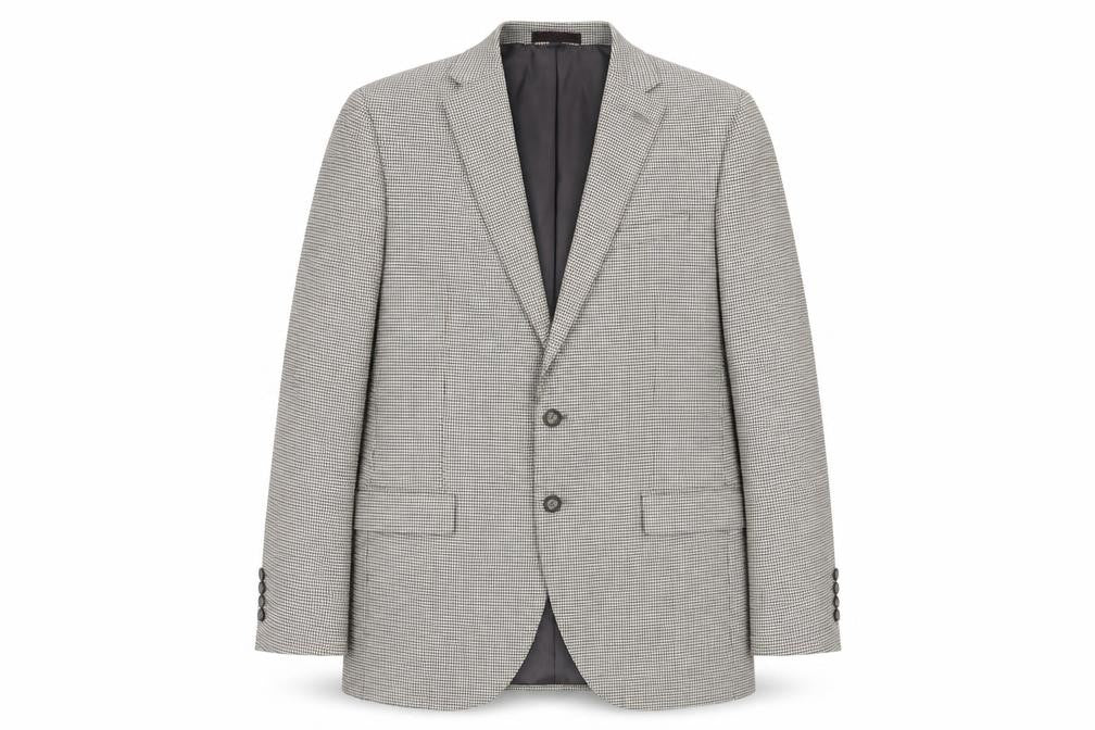 Marks & Spencer Men's Brown Check Blazer, 42, Regular Fit