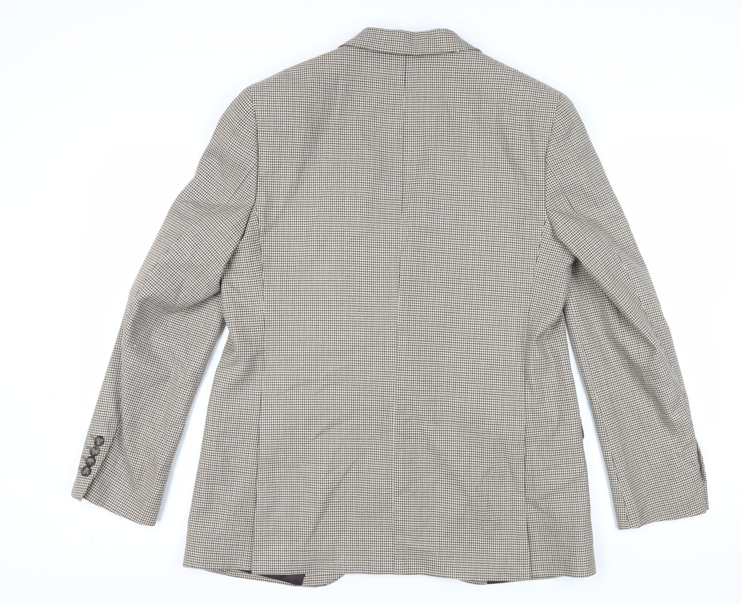 Marks and Spencer Men's Brown Check Blazer, 42, Regular Fit