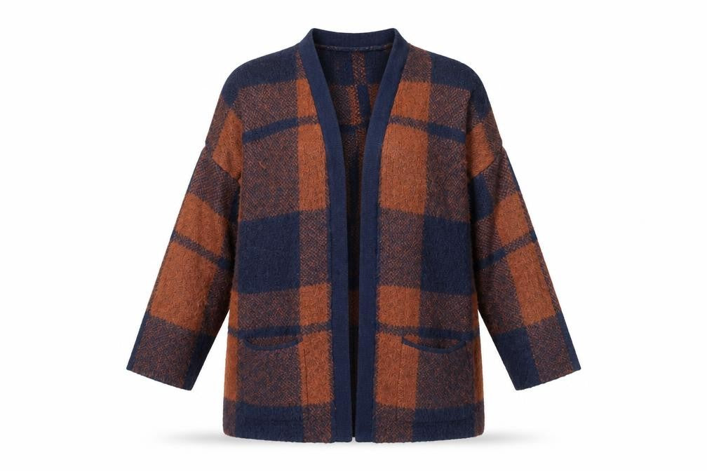 American Eagle Women's Multicolour M Plaid Cardigan