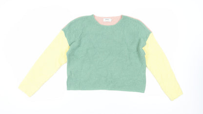 Additional front view of Only Women's Multicoloured Chunky Knit Pullover M