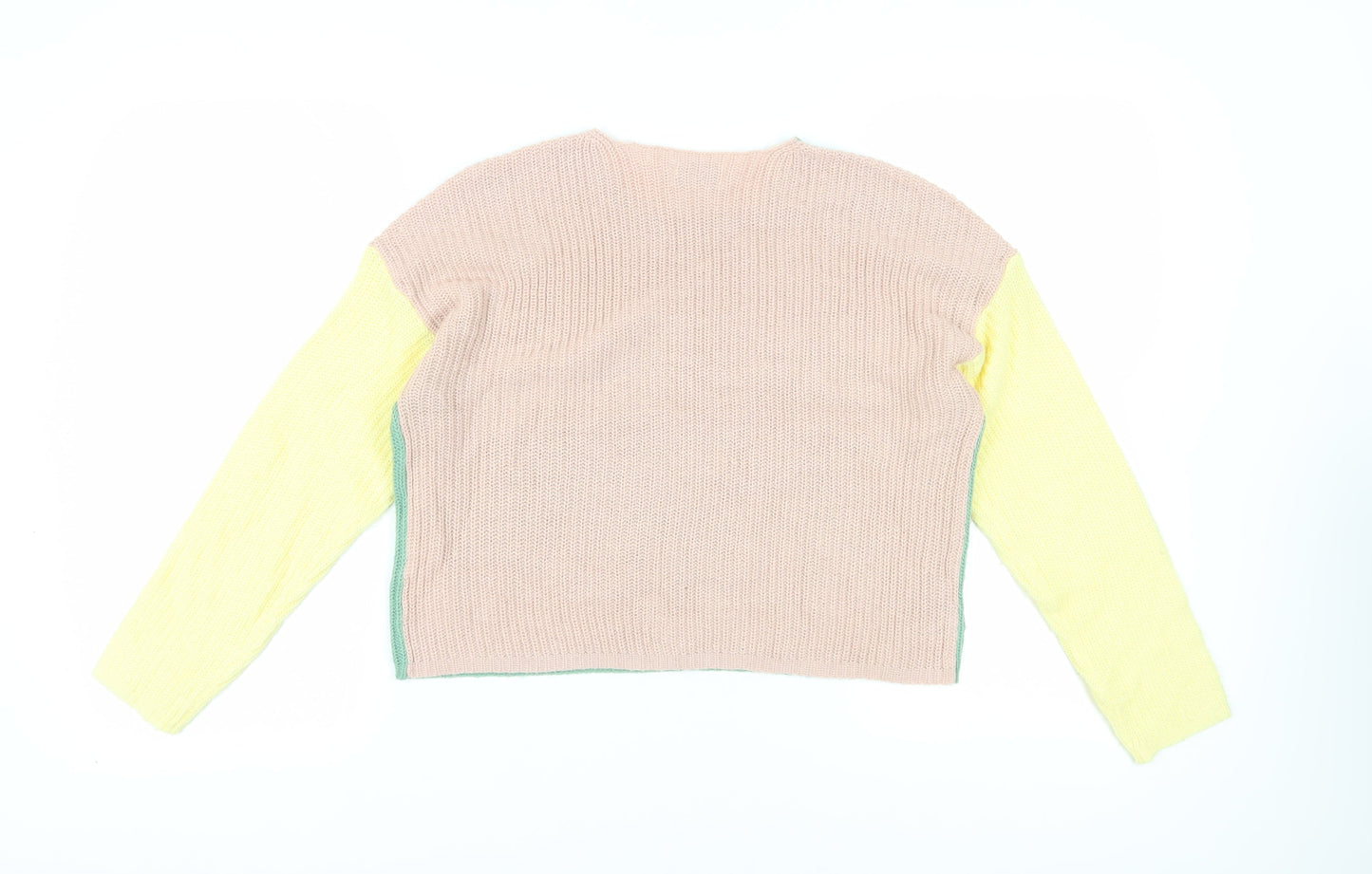 Only Women's Multicoloured Chunky Knit Pullover M