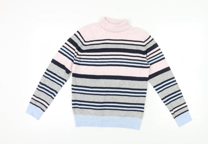 Country Casuals Women's Multicoloured Striped Pullover Jumper S