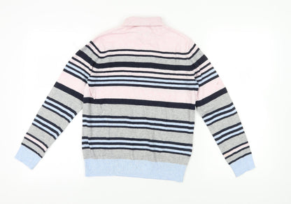 Country Casuals Women's Multicoloured Striped Pullover Jumper S