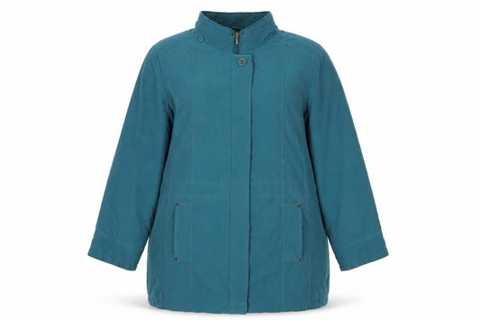 Bonmarché Women's Blue XL Basic Jacket Coat with Pockets