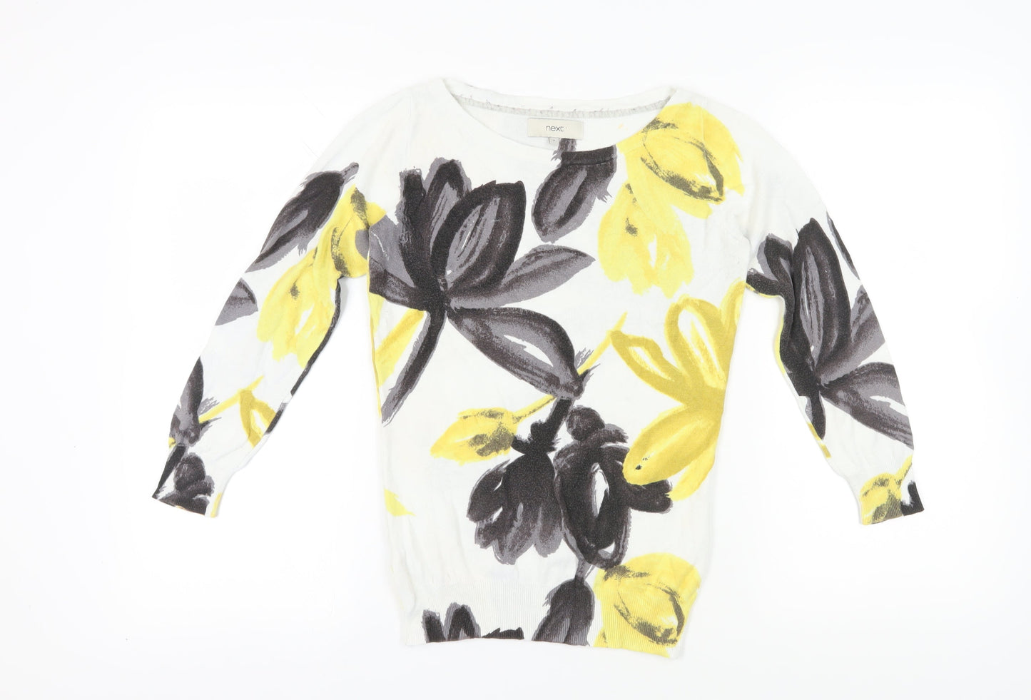 Next Women's Floral White Pullover Jumper, UK 6