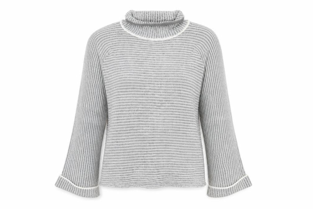 QED London Women's Grey Roll Neck Pullover Jumper