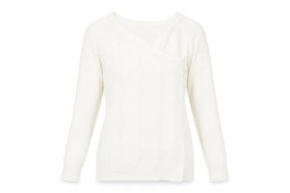 Next Women's Ivory Knit Jumper, Size 10, V-Neck