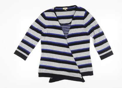 Country Casuals Women's Multicoloured Striped Cardigan M