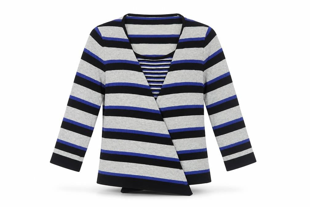 Country Casuals Women's Multicoloured Striped Cardigan M