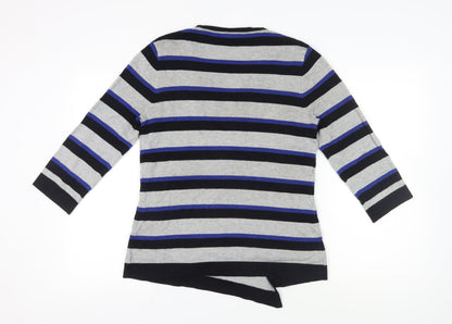 Country Casuals Women's Multicoloured Striped Cardigan M