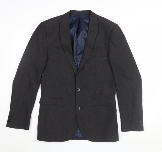 Next Men's Black Formal Blazer 36R Regular Fit