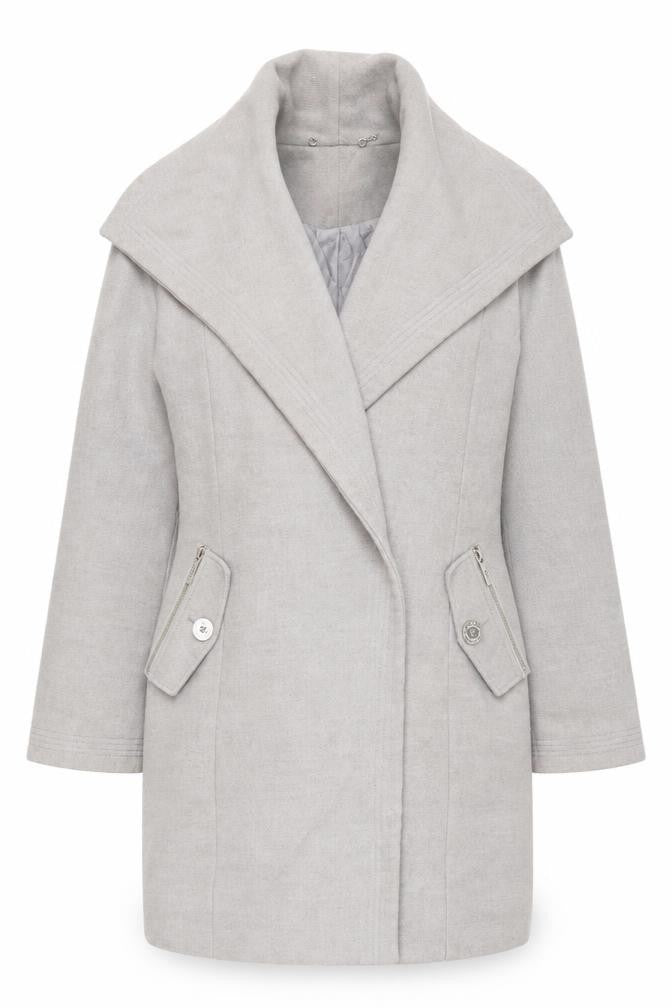 Lipsy Women Beige Mid-Length Coat UK 12