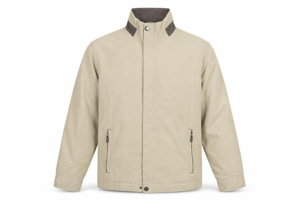 Viacortesa Men's Beige Windbreaker Jacket M